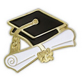 Graduation Cap & Diploma Pin
